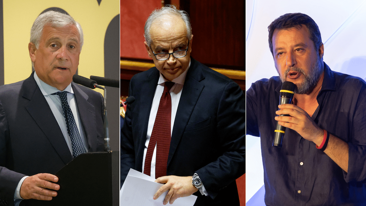 Scontro Salvini-Tajani sullo Ius scholae, ma Piantedosi apre: «La discussione va affrontata» 1 piantedosi salvini tajani.png