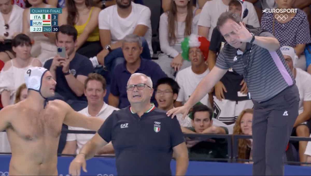 Olimpiadi 2024, doppia delusione: Settebello fuori ai rigori con l’Ungheria tra le polemiche arbitrali, ltalVolley travolta dalla Francia – Il video 1 settebello ungheria parigi 2024.jpg