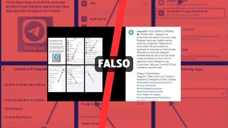 Telegram non ha annunciato che Apple rimuoverà l’app dagli iPhone 1 telegram app iphone fake.jpg