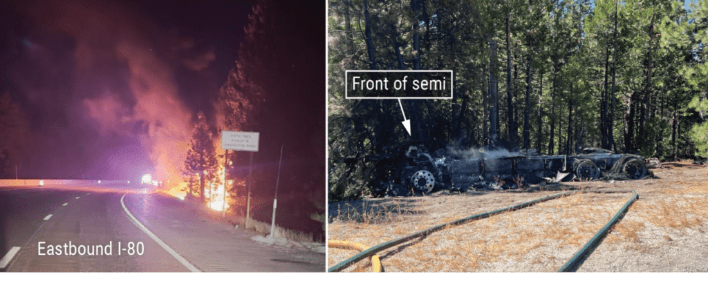 Tesla Semi incendio in California USA e1726486999160.png