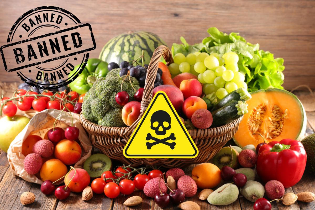 Questi 3 sono i frutti più contaminati dai pesticidi in Italia secondo Legambiente (il primo non te lo aspetti) 1 frutta verdura pesticidi bannata.jpg