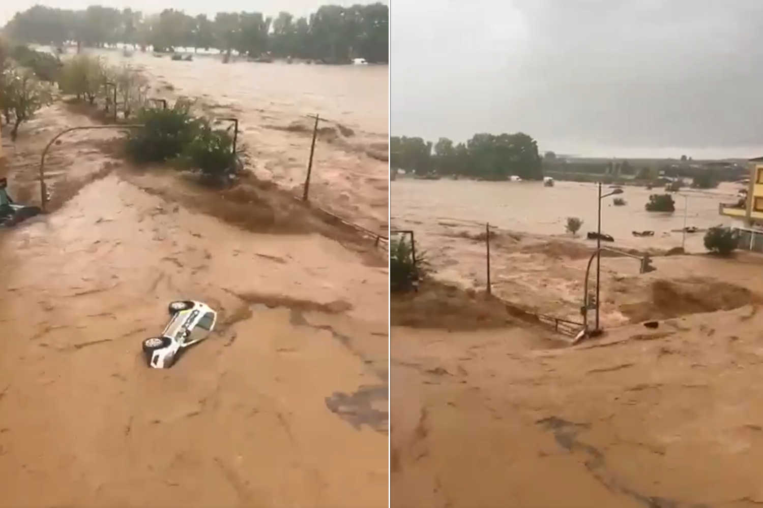 Devastanti inondazioni a Valencia: almeno 50 i morti, auto trascinate via dall’acqua e strade come fiumi 1 Alluvioni Valencia.jpg