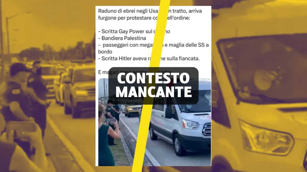 Il video del furgone antisemita durante un «raduno di ebrei» negli USA 1 furgone gay power fake 0.jpg