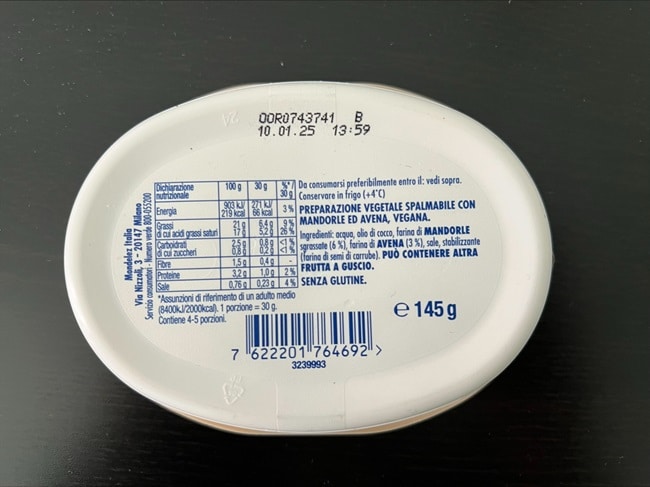 Abbiamo assaggiato per voi il Philadelphia vegetale 1 philadelpia vegetale etichetta ingredienti