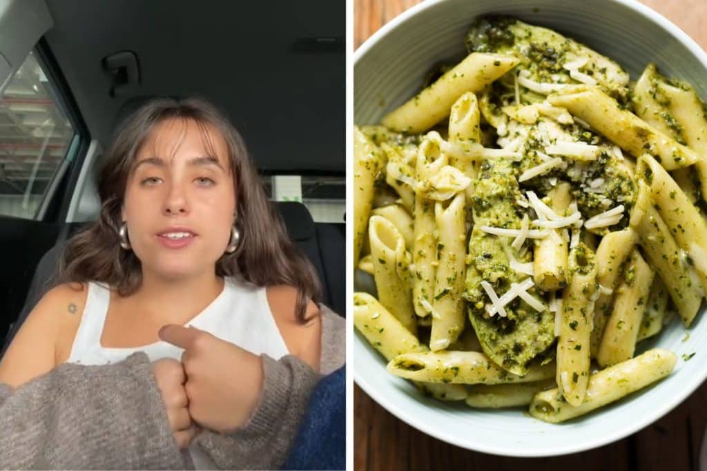 ragazza intossicata pasta al pesto.jpg
