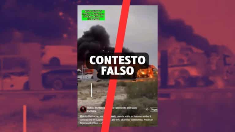 camion trasportava auto elettriche incendio fake 1.jpg