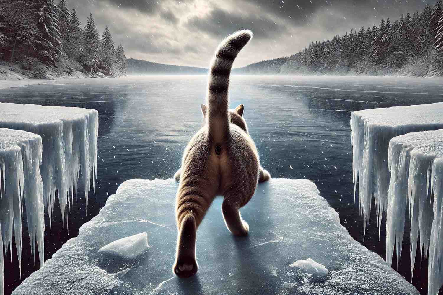 Gatto cieco di 20 anni salvato miracolosamente da due operai dopo essere caduto nel lago ghiacciato 1 Gatto cieco.jpg