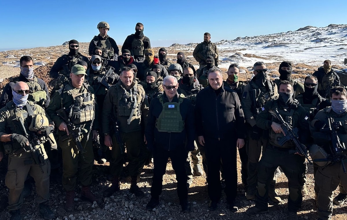 Netanyahu al Cairo per firmare l’accordo su Gaza? No, in Siria col capo dell’esercito israeliano – La foto 1 Netanyahu Hermon.jpeg