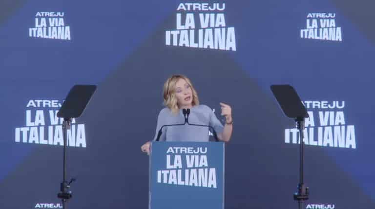 giorgia meloni atreju sindacati stellantis schlein.jpg