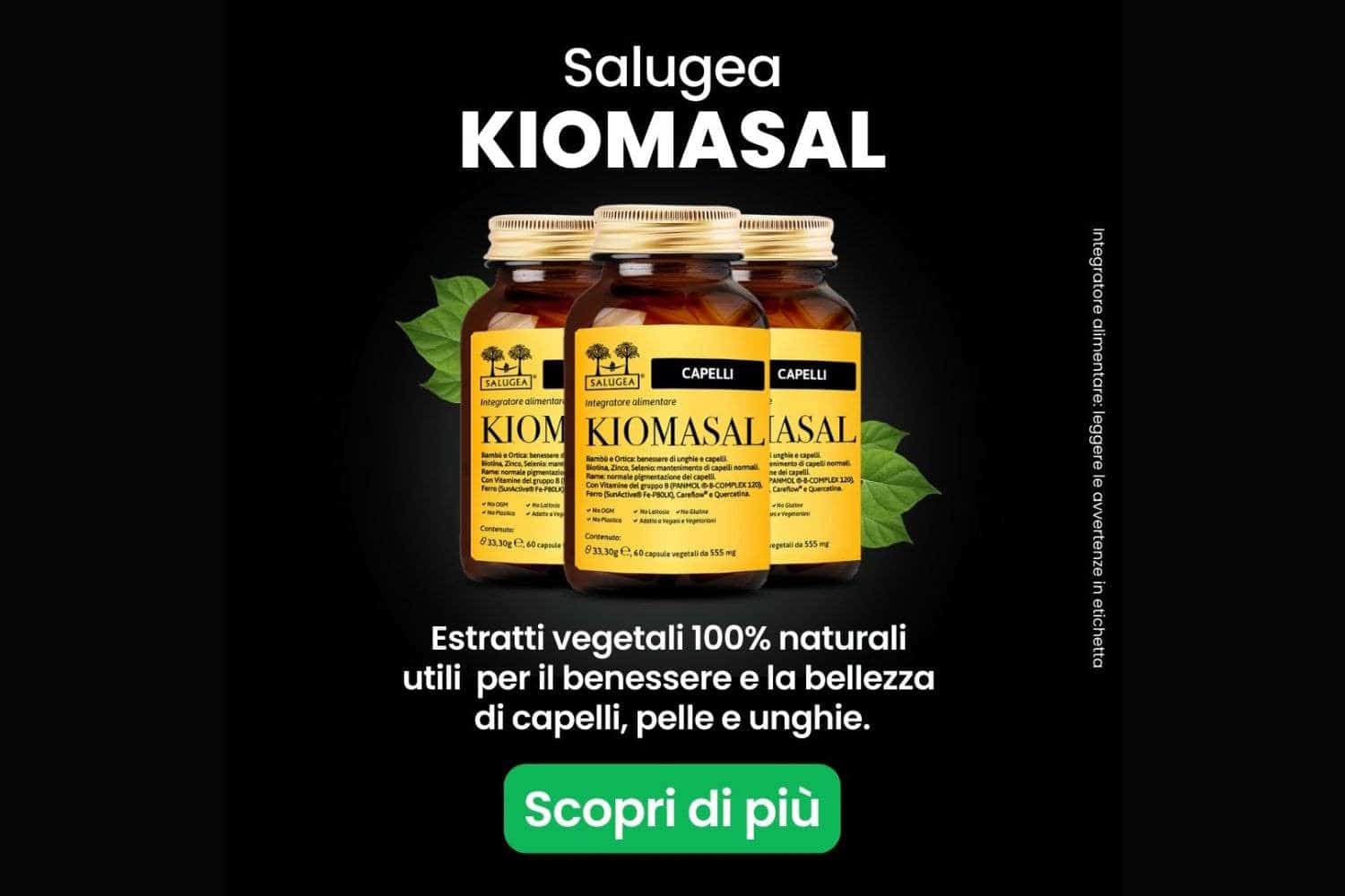 Qual è il miglior integratore per capelli sottili? 1 kiomasal integratore per capelli salugea.jpg