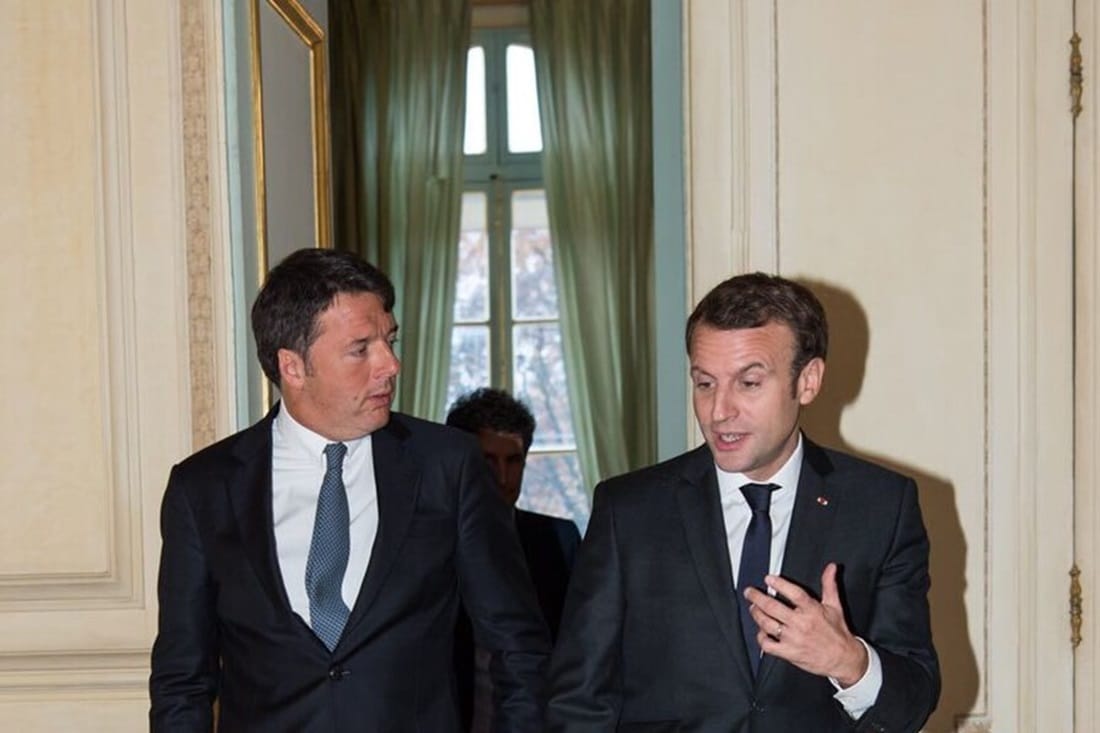 Renzi: «Macron? Non sopravvivrà. Ma adesso non deve far vincere Marine Le Pen» 1 matteo renzi emmanuel macron.jpg