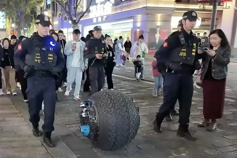 La polizia in Cina adotta il robot-sfera: «Insegue i criminali, lancia granate e lacrimogeni» – Il video 1 polizia robot sfera.webp