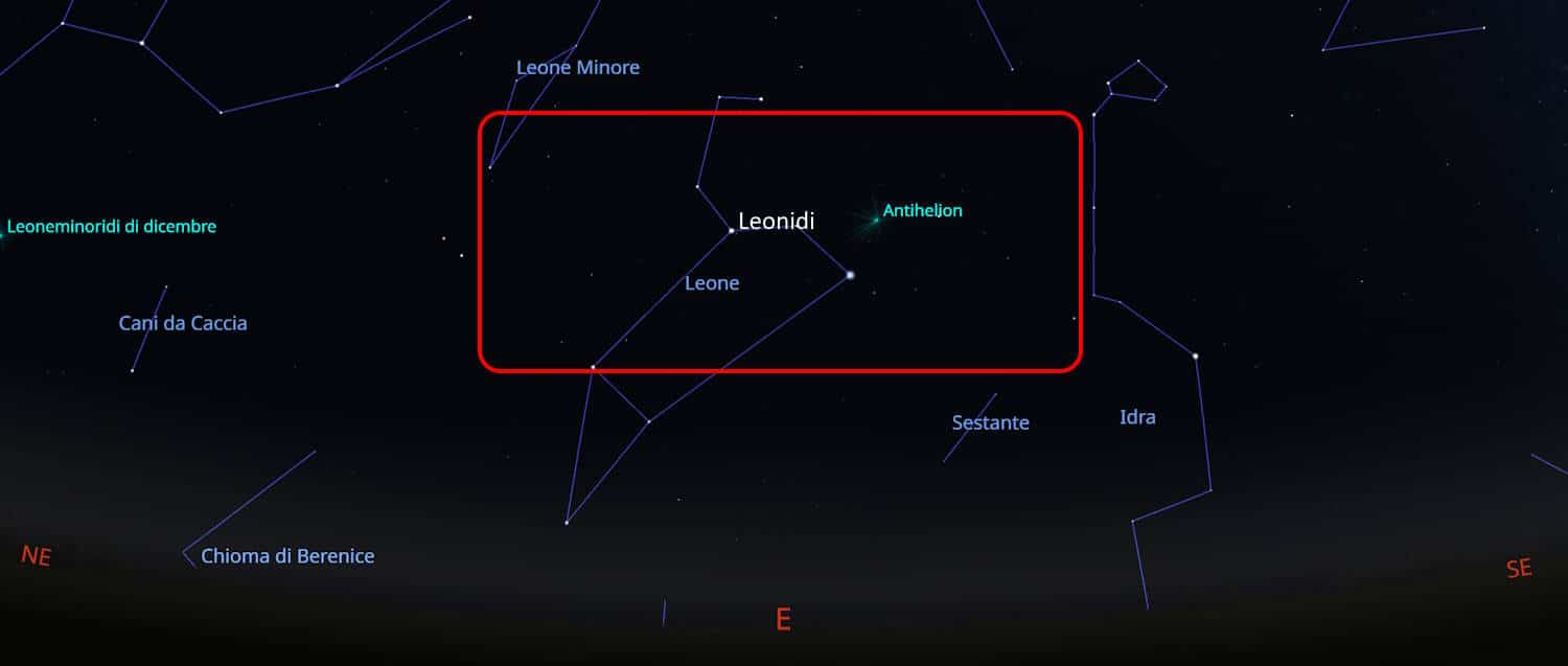 stelle cadenti alfa leonidi 30 gennaio 2025