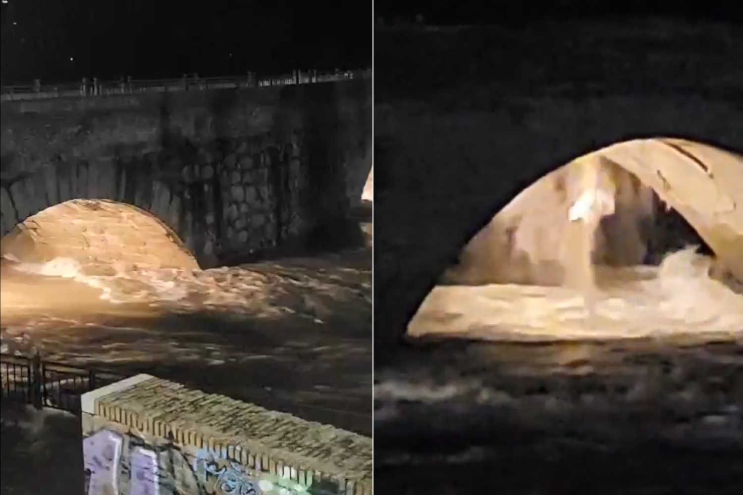Tempesta Martinho, crolla antico ponte medievale in Spagna: un video shock mostra la potenza del fiume in piena 1 Ponte medievale crollato.jpg