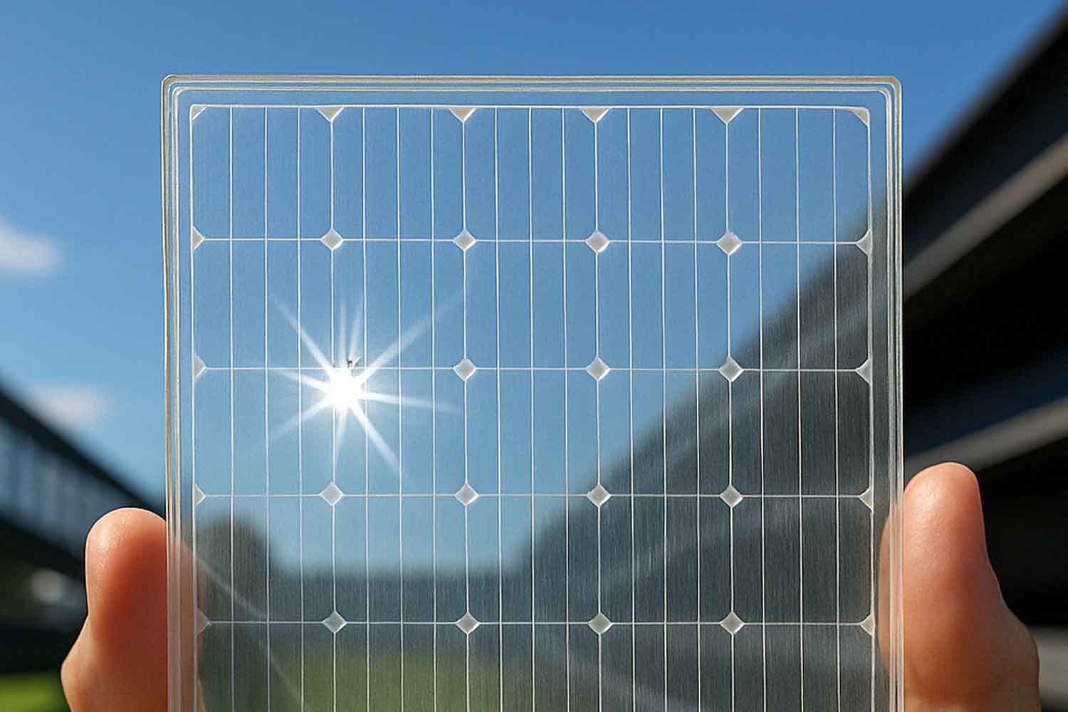 Fotovoltaico trasparente: così i grattacieli potranno trasformarsi in centrali elettriche solari 1 pannello solare trasparente.jpg