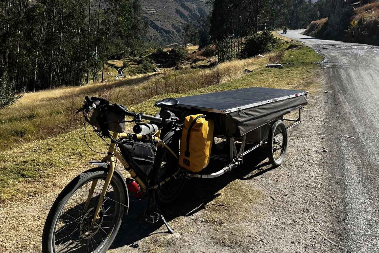 bici con pannello solare