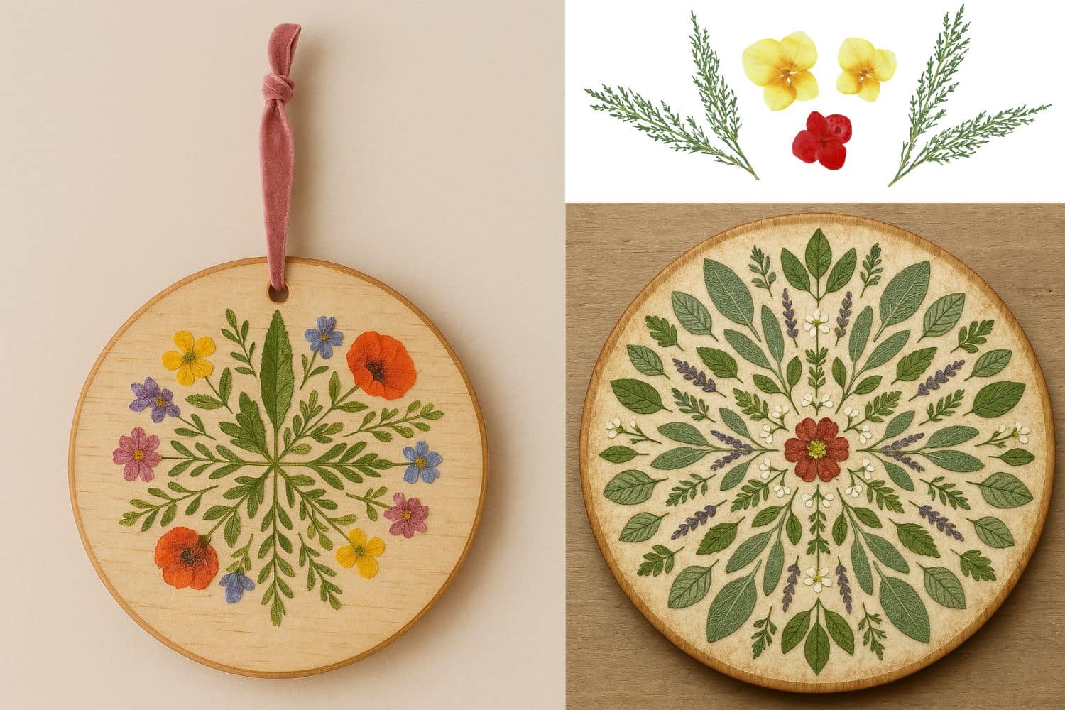 Mandala naturale con foglie e fiori pressati: un’idea fai da te originale e bellissima! 1 mandala con fiori.jpg