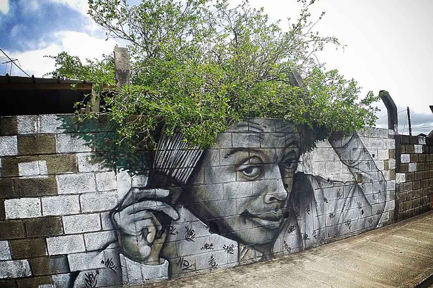 Questo street artist combina arte e natura dipingendo murales che dialogano con l’ambiente circostante 1 xanoy.jpg