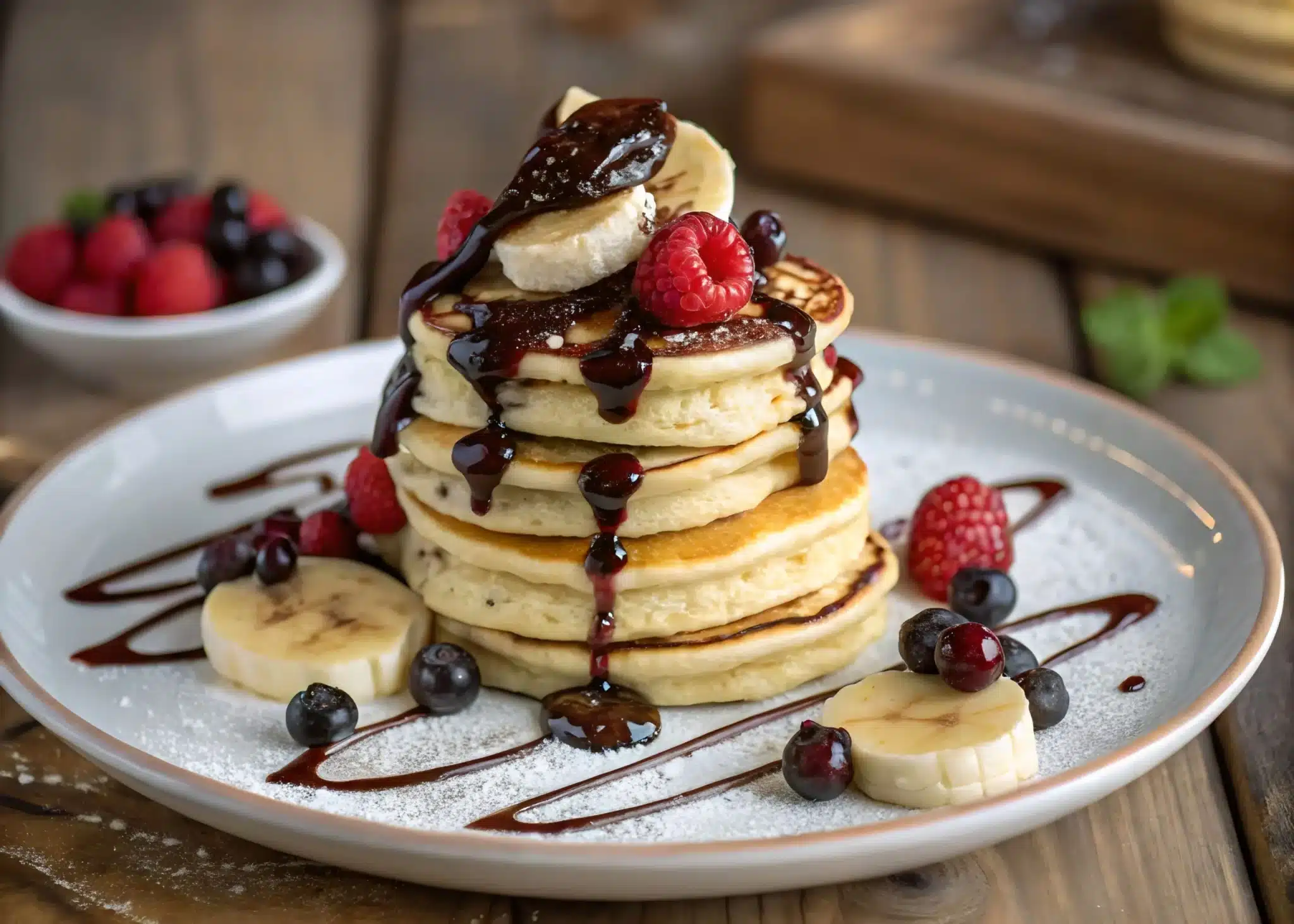 Pancake senza zucchero e super fluffy: con scaglie di cioccolato senza zuccheri aggiunti 1 AdobeStock 1320611542 scaled.jpeg.webp