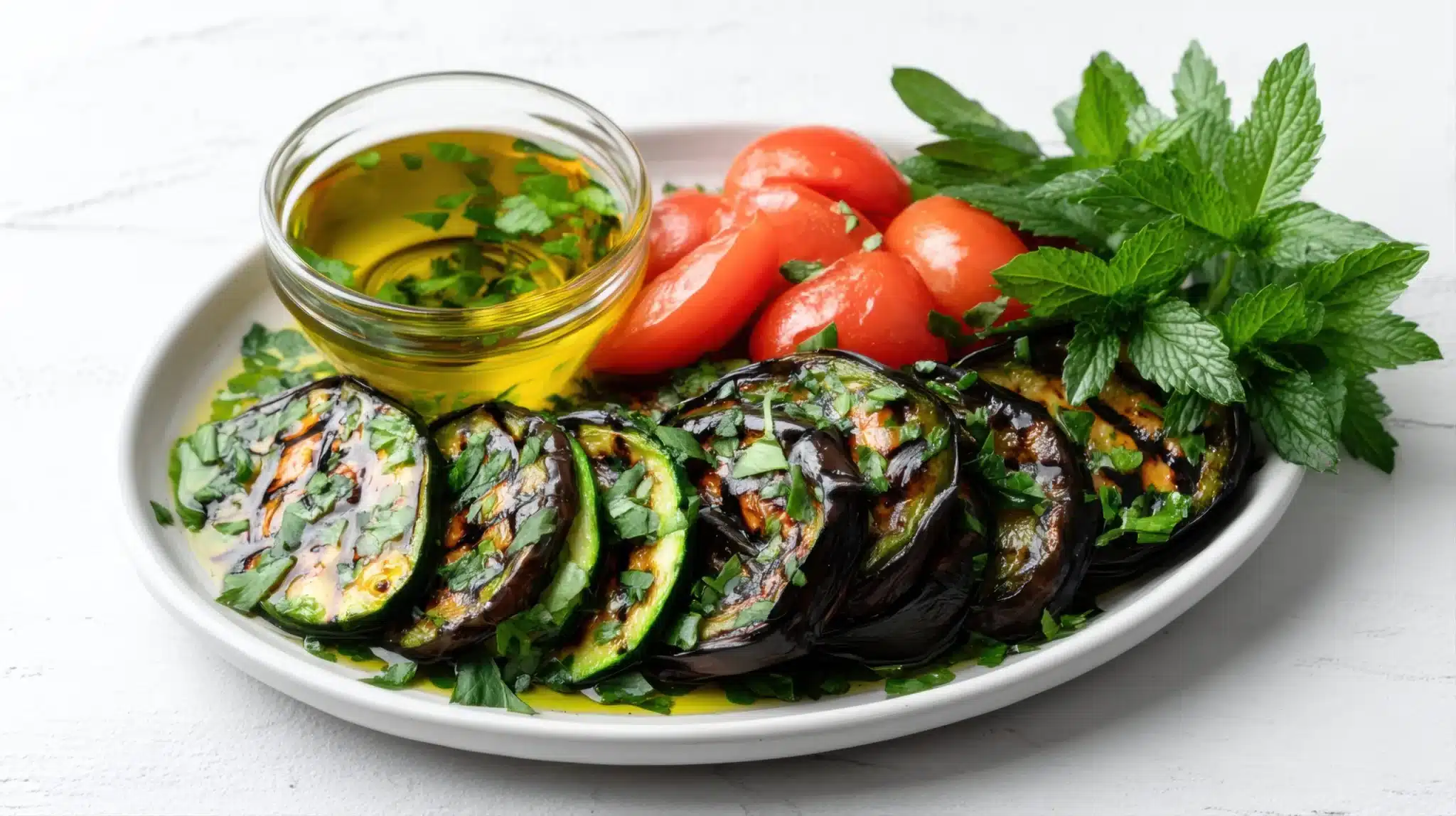 Melanzane grigliate con salsa al prezzemolo: puoi mangiarle come contorno o sulle bruschette 1 AdobeStock 1495006557 scaled.jpeg.webp