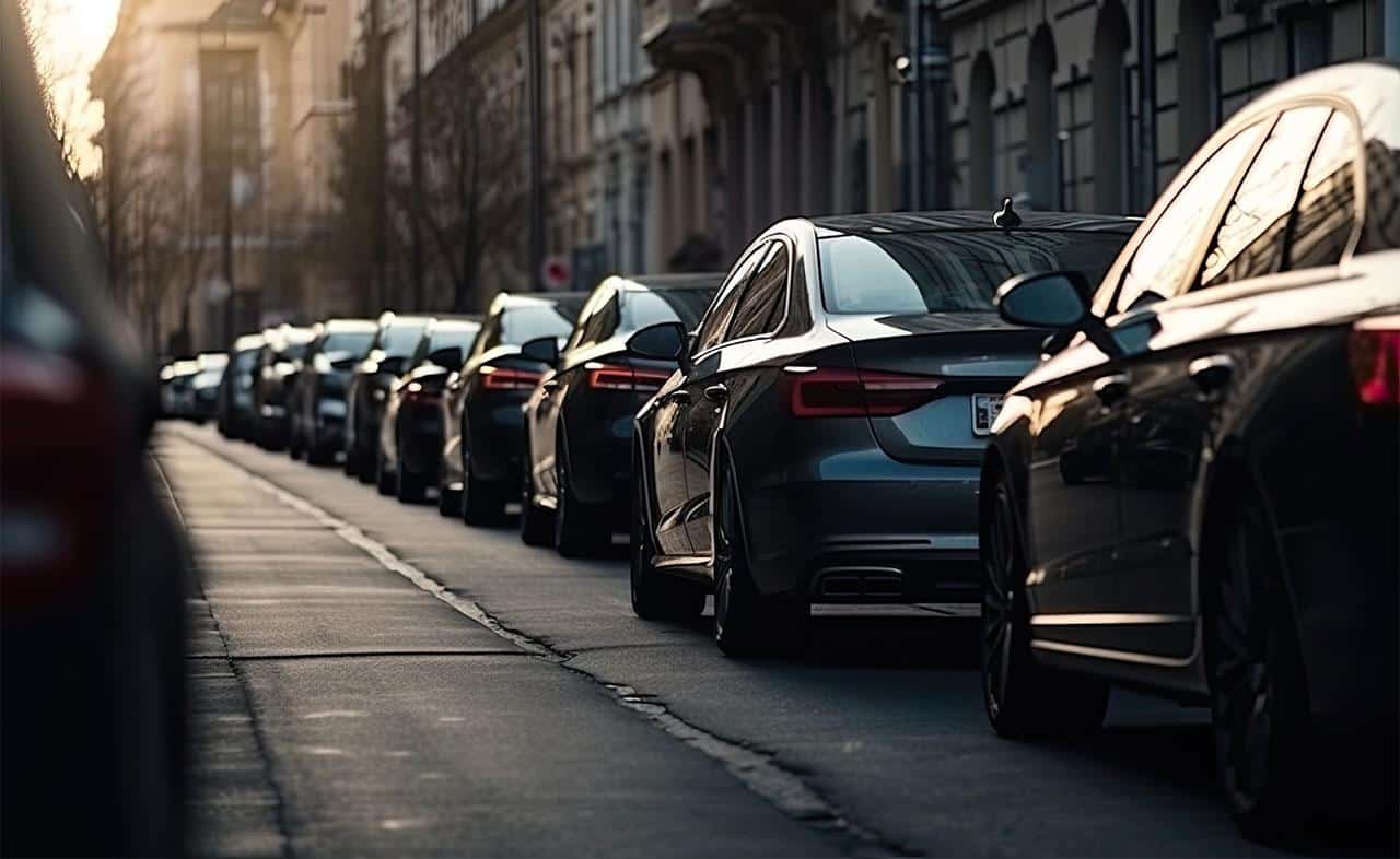 Traffico veicoli: il 30% è colpa di chi cerca parcheggio 1 Auto parcheggiate.jpg