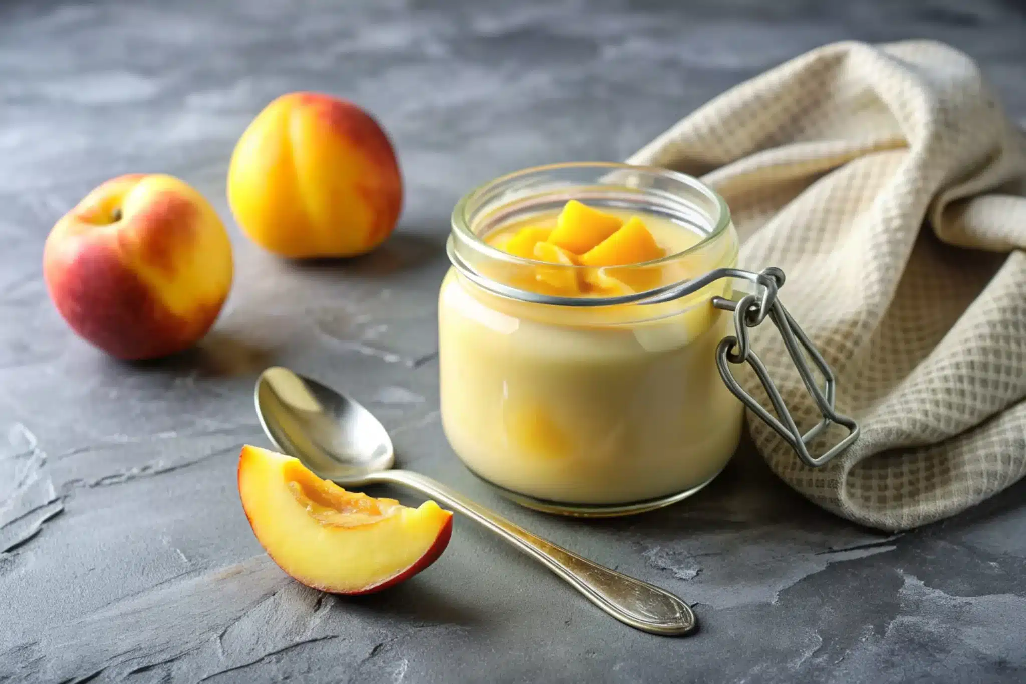 Budino alle pesche: delicato e corposo, favoloso 1 Budino alle pesche scaled.jpg.webp