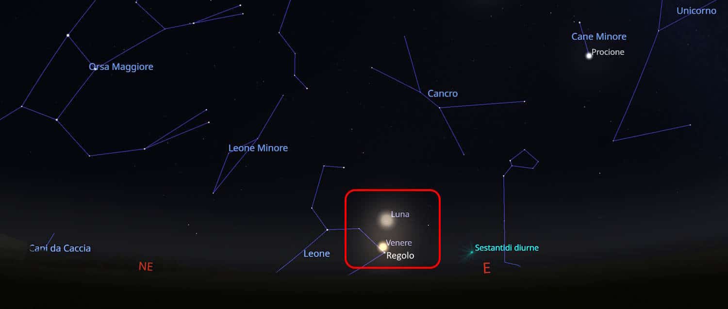 bacio luna venere alba