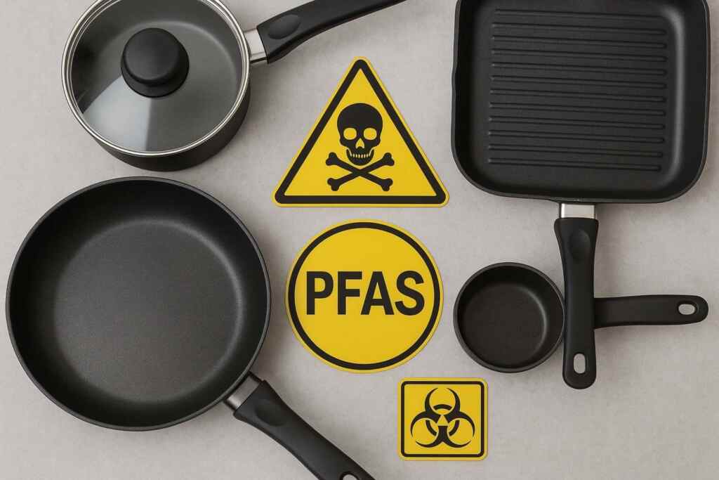 PFAS nelle padelle antiaderenti: niente di fatto in California, il governatore blocca la legge che voleva vietarli 2 pfas padelle antiaderenti