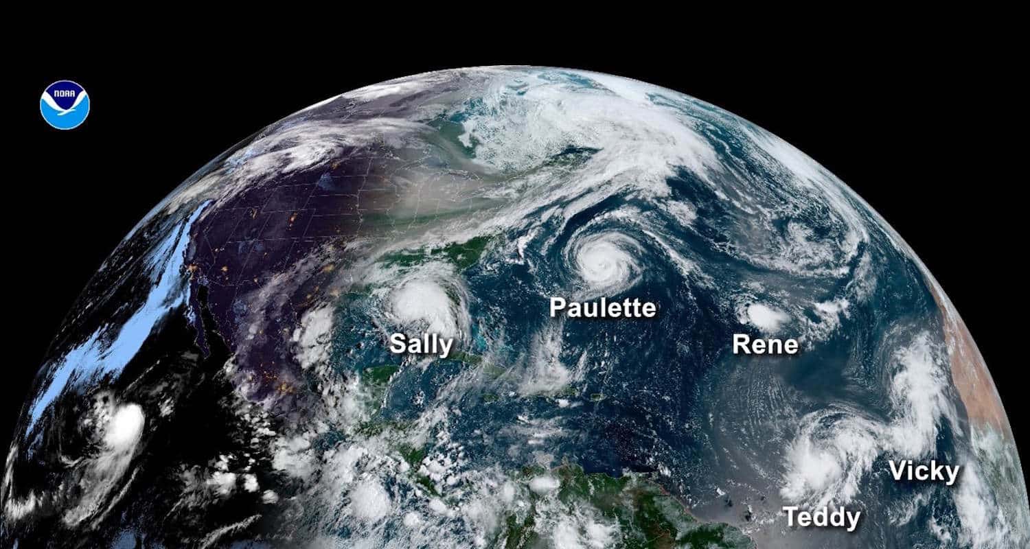 tempeste tropicali dal pacifico all'atlantico