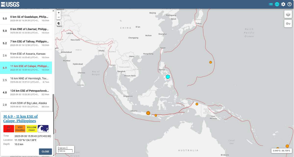 Terremoto Filippine