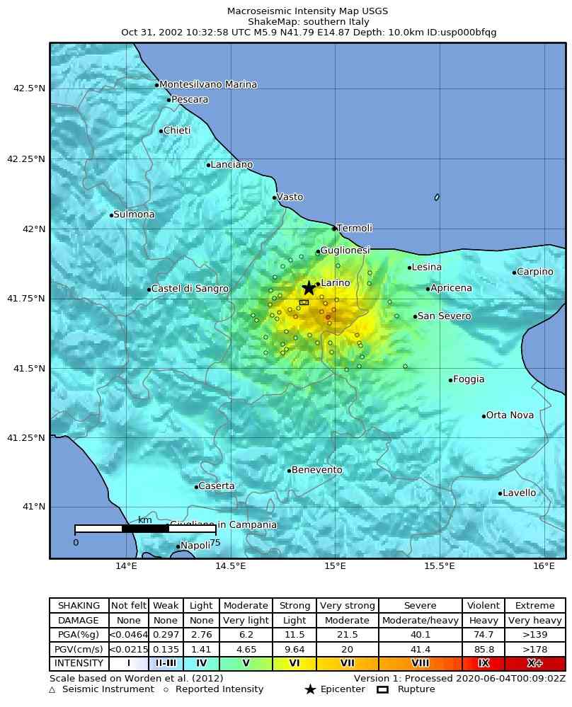 31 ottobre 2002: il Molise ricorda il terremoto che cancellò in pochi secondi un’intera generazione 3 terremoto molise