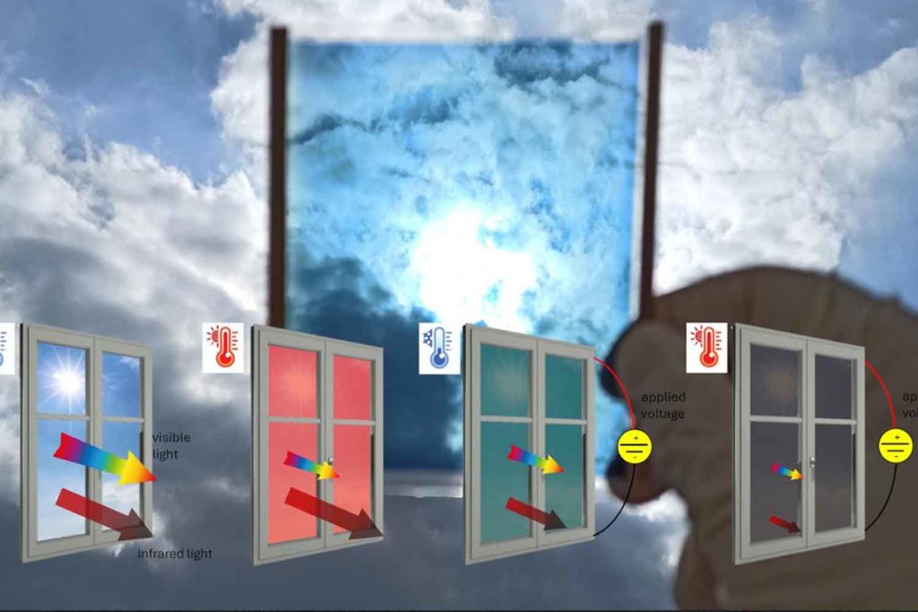 Smart Window termo elettrocromica 4 possibili modalita operative che dipendono da temperatura e voltaggio.jpg