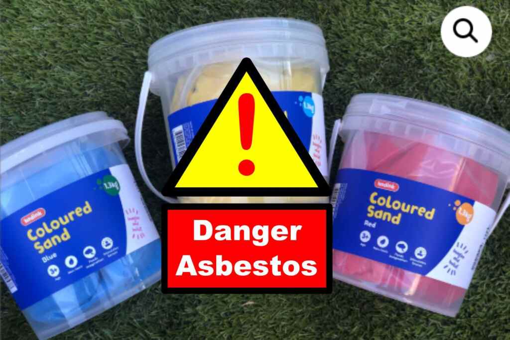 Amianto nella sabbia per bambini: maxi-emergenza contaminazione, chiuse più di 70 scuole in Australia 2 amianto sabbia colorata australia