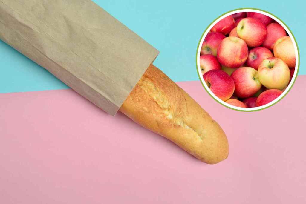 Questo è il trucco della nonna per non far seccare il pane, ti basterà una sola mela 2 pane e mele