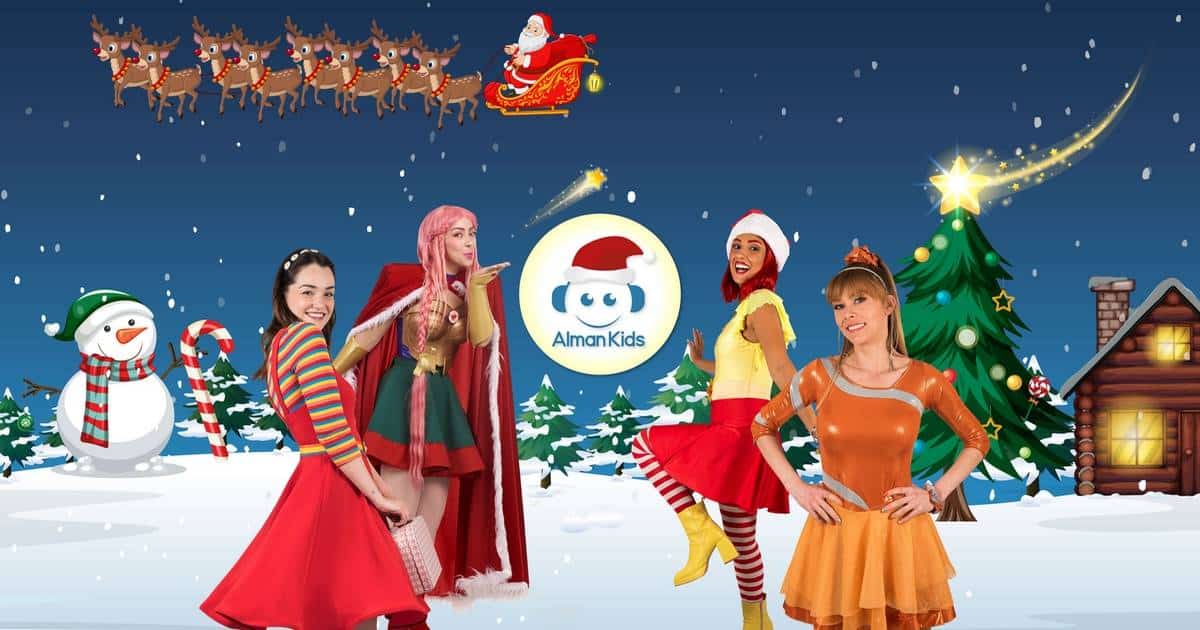 Tutta la famiglia Alman Kids riunita in teatro per festeggiare il Natale 1 @Lucilla COVER