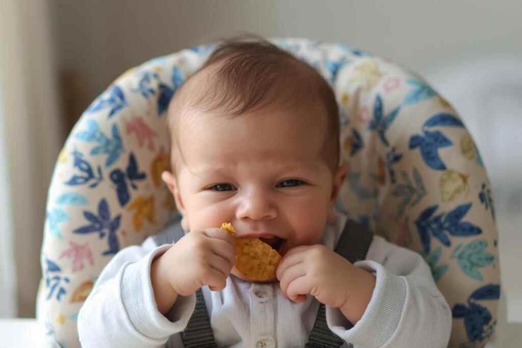 Snack per neonati e bambini: tutt’altro che sani e innocui, contengono troppo sale e calorie secondo il nuovo test 2 neonato mangia snack