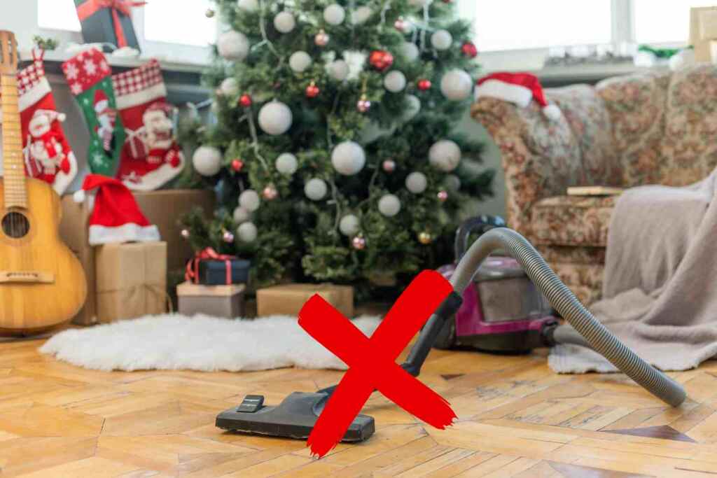 no aspirapolvere albero di natale