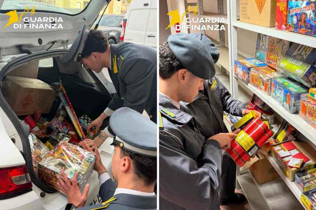 sequestro fuochi d'artificio