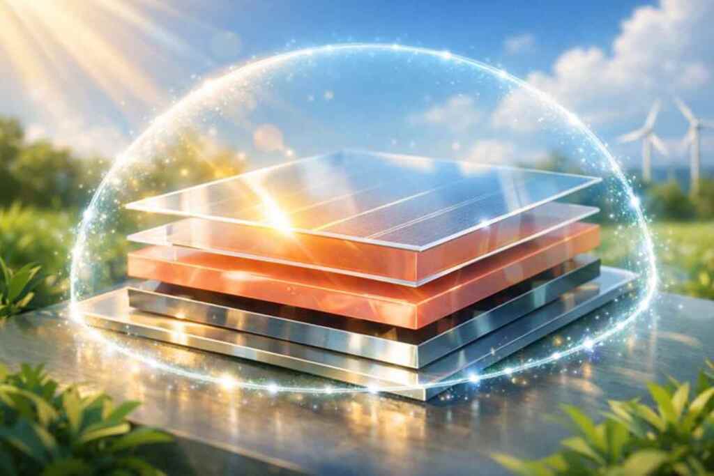 Celle solari in perovskite più resistenti grazie a un sigillo molecolare: nuovo record di efficienza al 26,6% 1 Cella solare perovskite