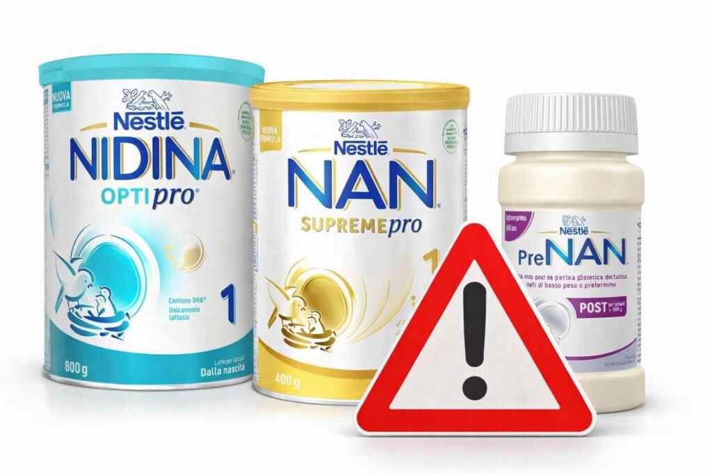 Maxi richiamo di latte formulato Nestlé: potrebbe contenere una pericolosa tossina, i lotti richiamati in Italia 1 latte formulato nestlé richiamato