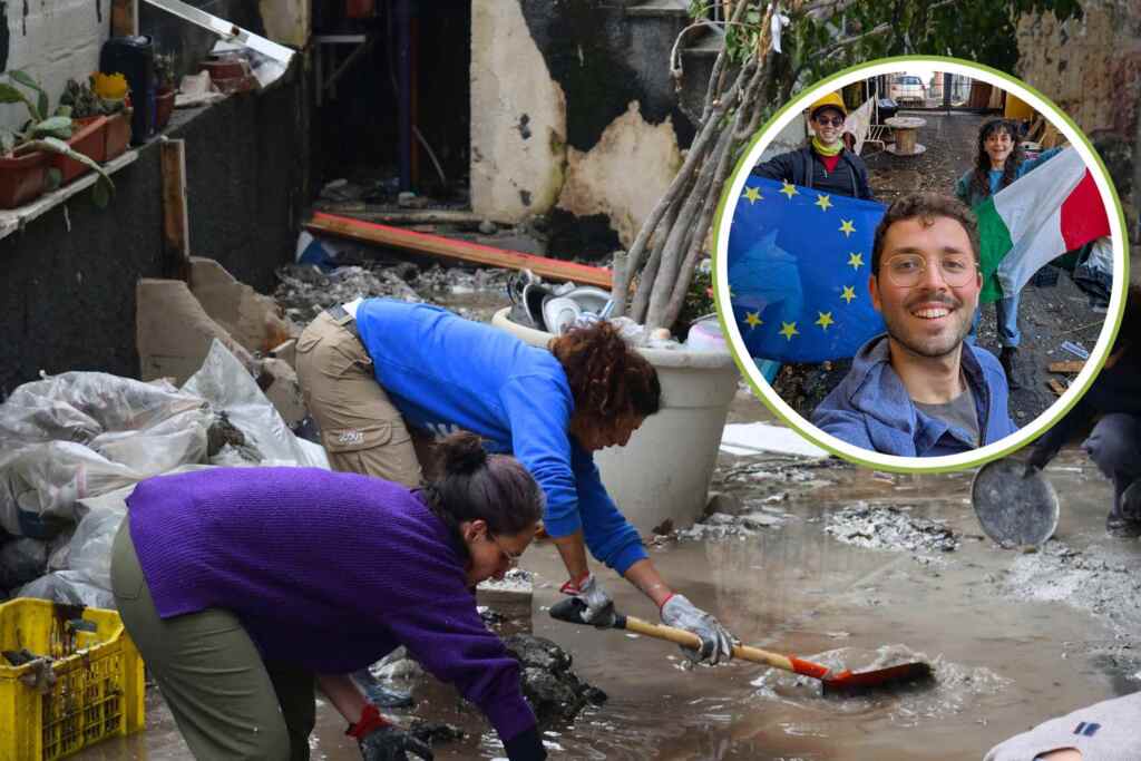 volontari ciclone Harry