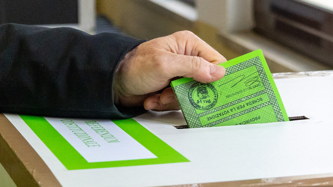 Scheda referendum giustizia frosinone Latina