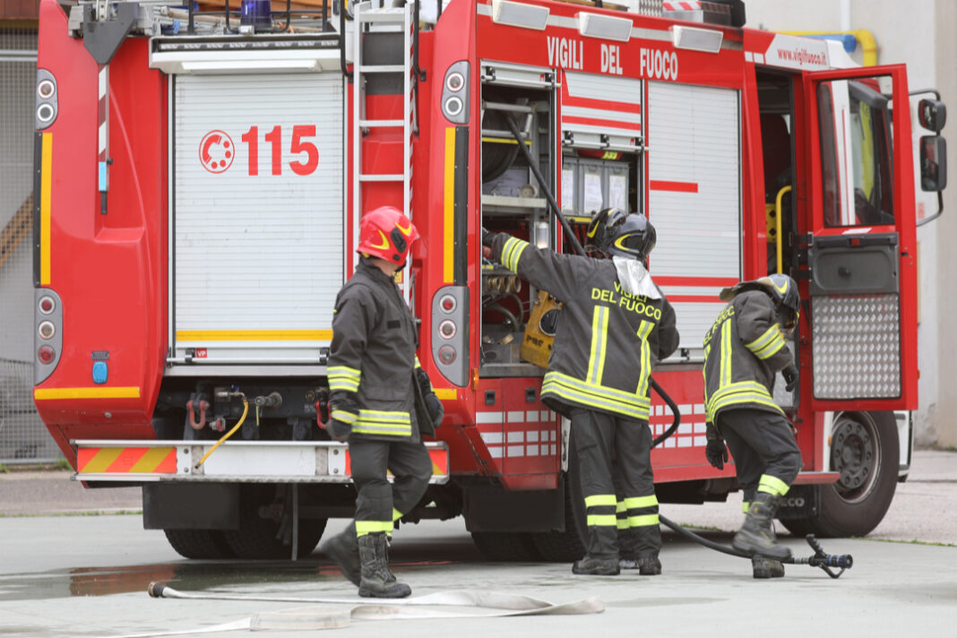 Vigili del Fuoco camion frosinone fp cgil