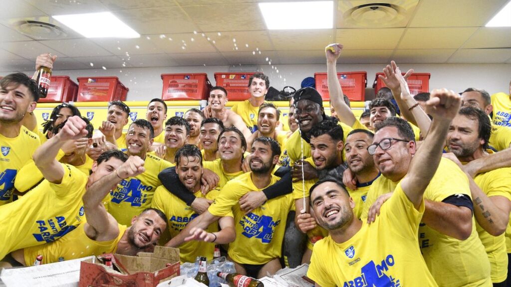 frosinone calcio festa seria A