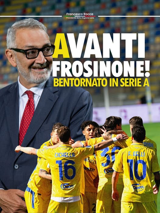Frosinone in A, Unindustria elogia Stirpe: 'Grande occasione di crescita'. Rocca riceverà in Regione squadra e società 1 695775628 983816804585892 6793299472481631462 n