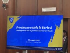 La Regione Lazio celebra il Frosinone in Serie A: Rocca premia il club tra istituzioni e sogni realizzati 7 IMG 6695