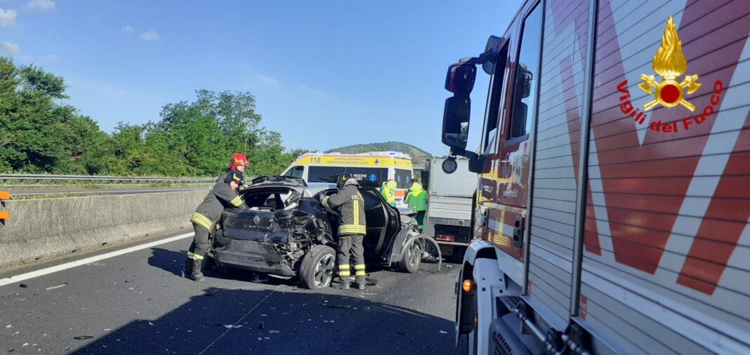 autostrada A1 ferentino incidente stradale