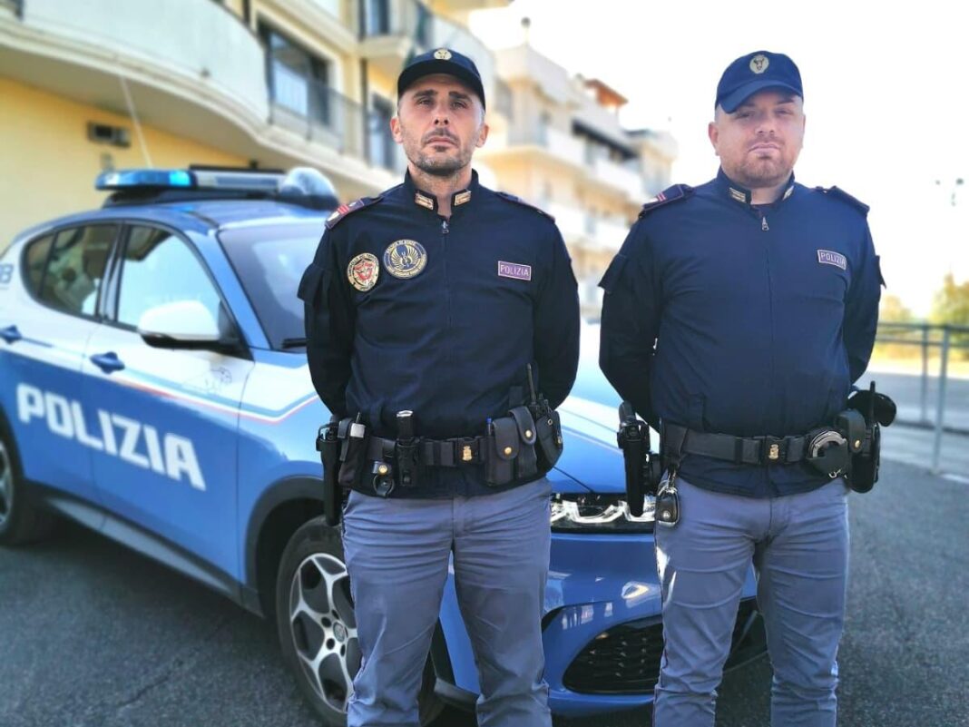 cassino polizia salvataggio anziano