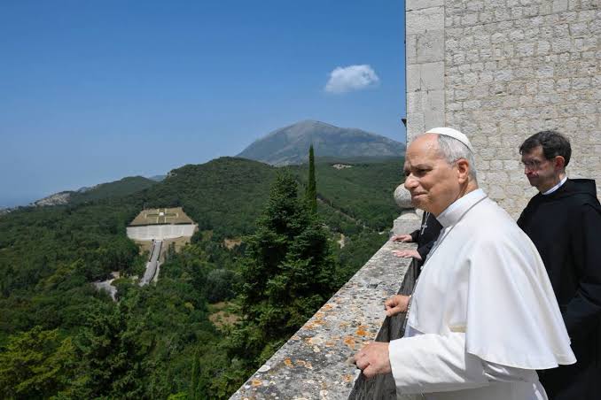 montecassino papa leone XIV abbazia