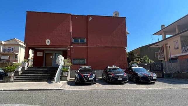 La caserma dei carabinieri di Fondi